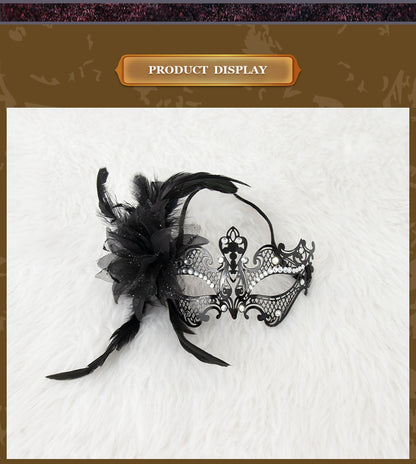 Mardi Gras Masquerade Party Mask Made Of Durable Alloy For Festive Celebrations