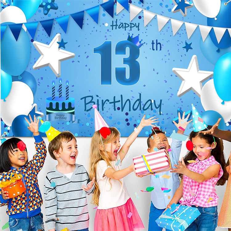Birthday Banner Made Of Durable Polyester, Perfect For Party Decorations And Celebrations