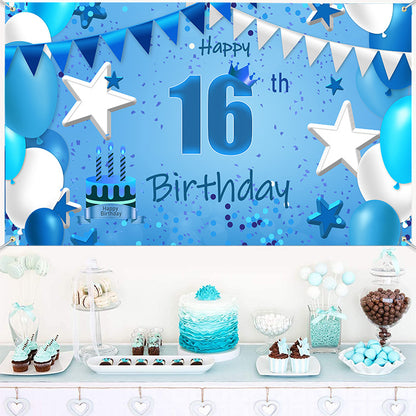 Birthday Banner Made Of Durable Polyester, Perfect For Party Decorations And Celebrations