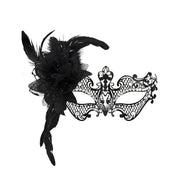Black Flower Prom Mask HDDG22405