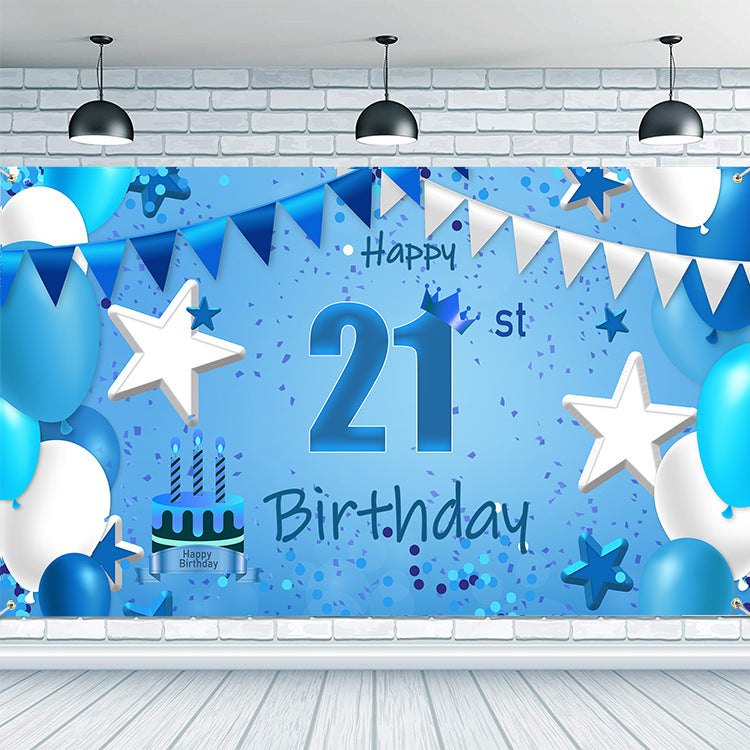 Birthday Banner Made Of Durable Polyester, Perfect For Party Decorations And Celebrations