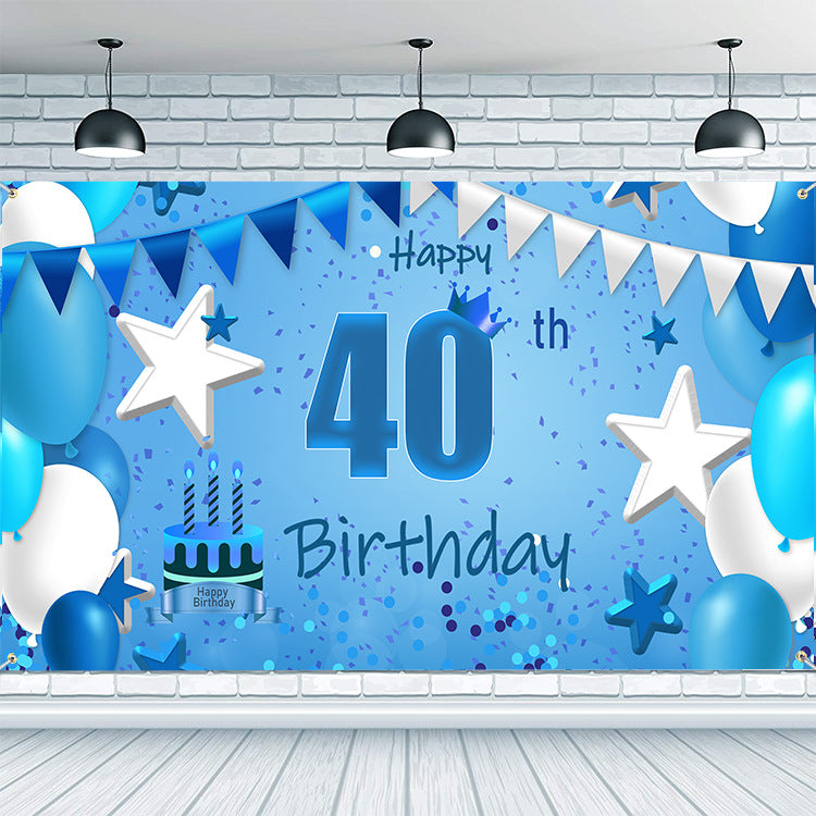 Birthday Banner Made Of Durable Polyester, Perfect For Party Decorations And Celebrations