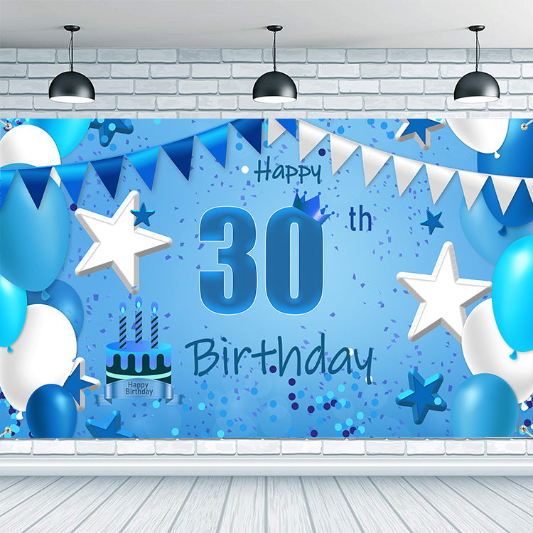 Birthday Banner Made Of Durable Polyester, Perfect For Party Decorations And Celebrations