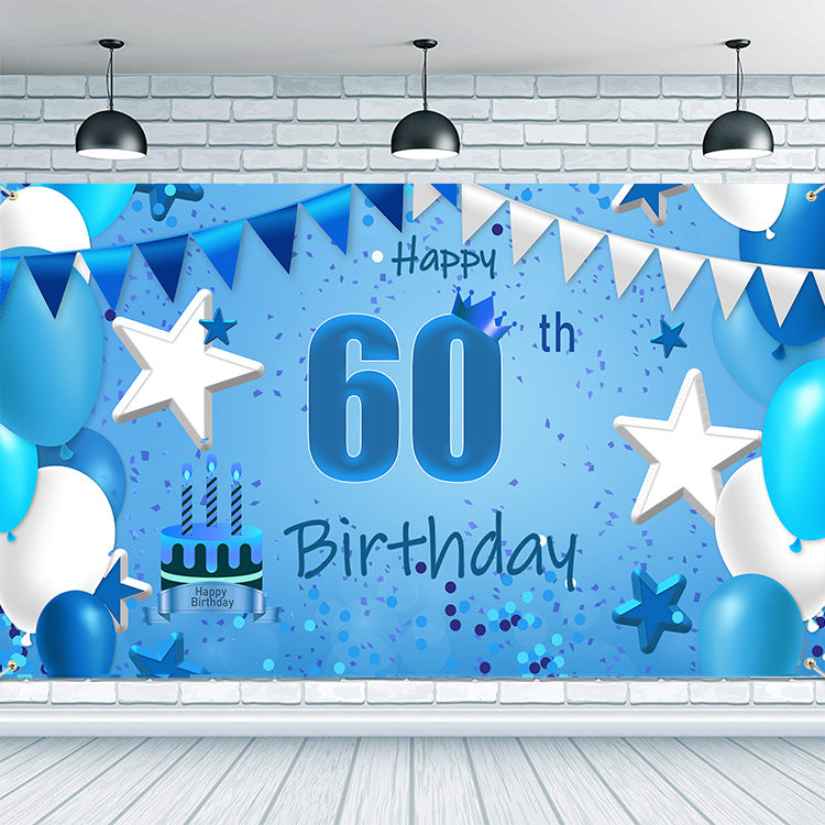 Birthday Banner Made Of Durable Polyester, Perfect For Party Decorations And Celebrations