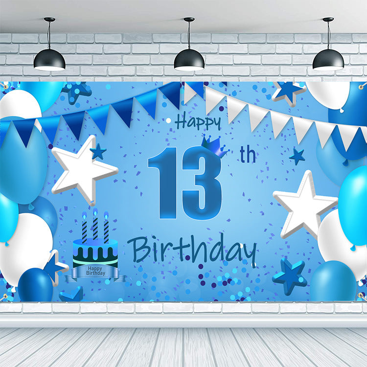 Birthday Banner Made Of Durable Polyester, Perfect For Party Decorations And Celebrations