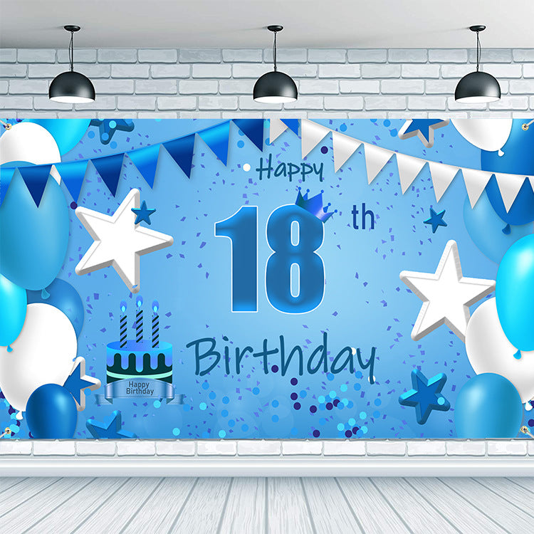 Birthday Banner Made Of Durable Polyester, Perfect For Party Decorations And Celebrations