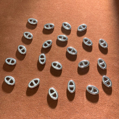 Titanium Steel Jewelry Buckle With Electroplated Finish, Perfect For Love Charms And Jewelry Accessories