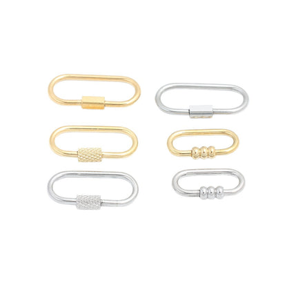 Oval Titanium Steel Love Charms Jewelry Accessories