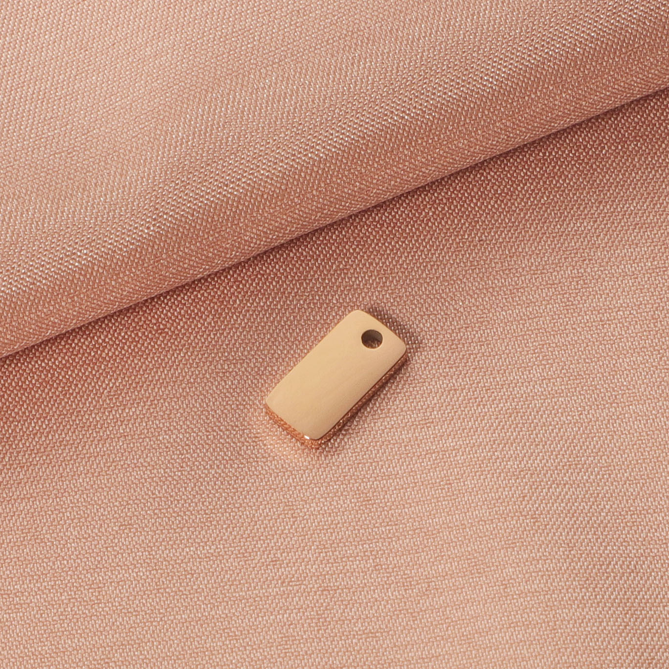 Square Pattern Jewelry Accessory In Steel Color, Made Of 304 Stainless Steel With Electroplated Finish