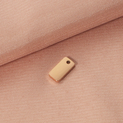 Square Pattern Jewelry Accessory In Steel Color, Made Of 304 Stainless Steel With Electroplated Finish