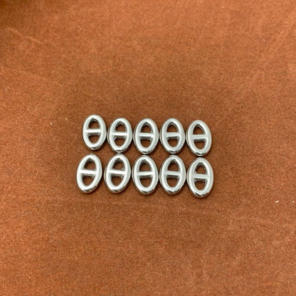 Titanium Steel Jewelry Buckle With Electroplated Finish, Perfect For Love Charms And Jewelry Accessories