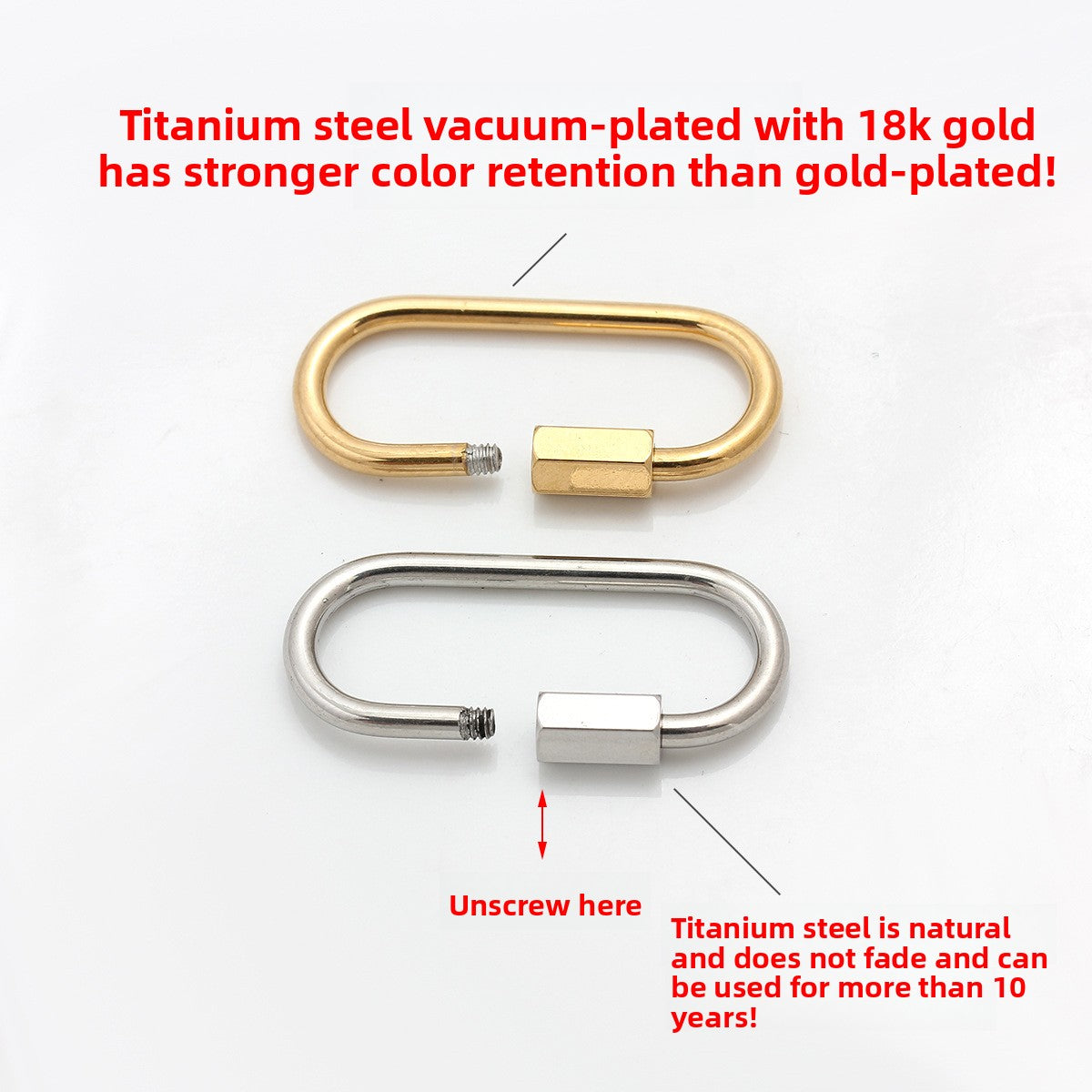 Oval Titanium Steel Love Charms Jewelry Accessories