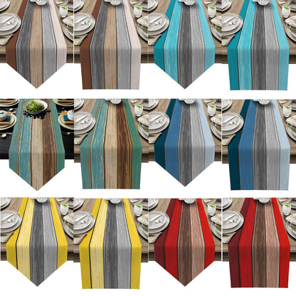 Ombre Linen Table Runner Featuring Elegant Gradient Design For Stylish Home Decor