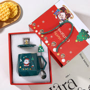Santa Claus Cup Lid Spoon Gift Box