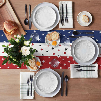 Independence Day Linen Tablecloth, Perfect For Festive Home Decor And Celebrations