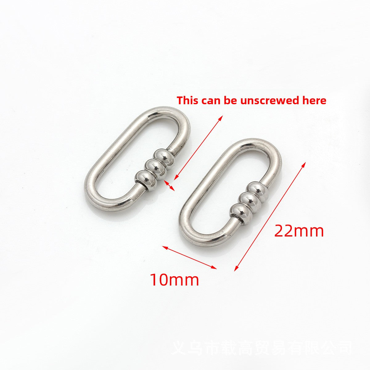 Polished Titanium Steel Love Charms Jewelry Accessories In Steel Color