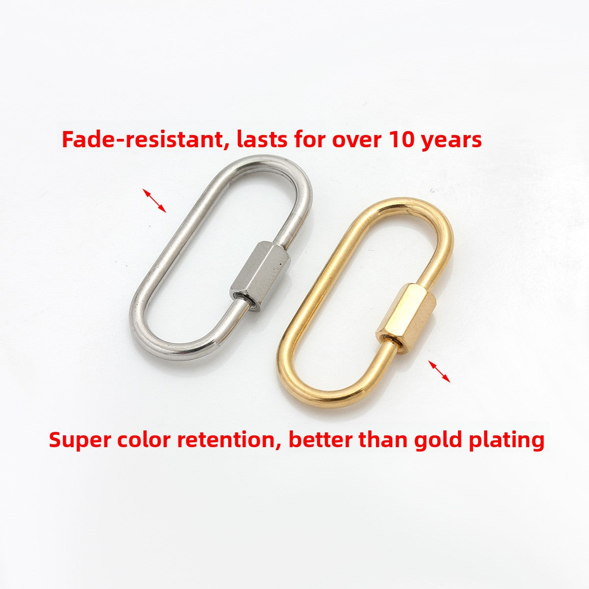 Oval Titanium Steel Love Charms Jewelry Accessories