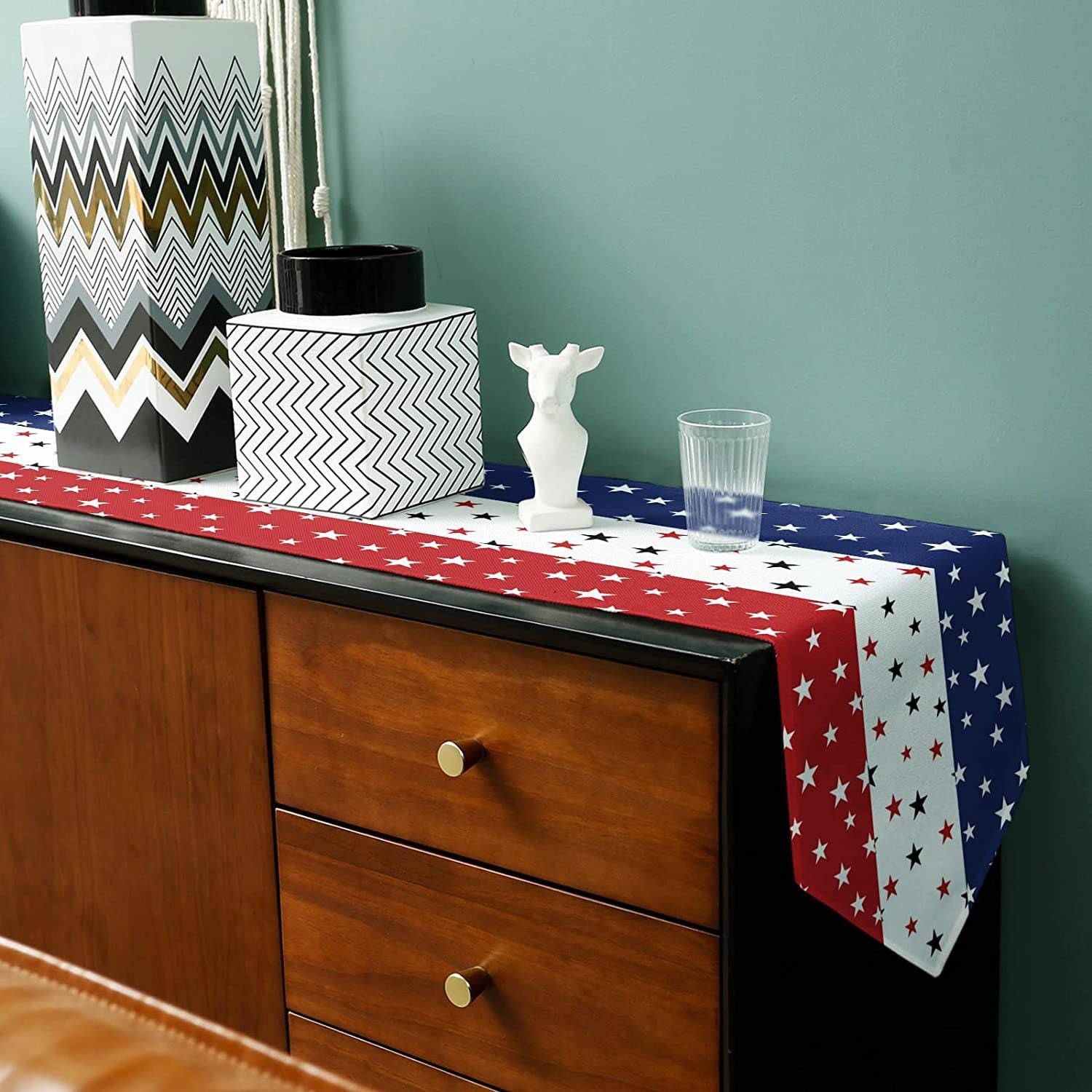 Independence Day Linen Tablecloth, Perfect For Festive Home Decor And Celebrations