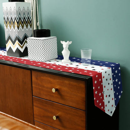 Independence Day Linen Tablecloth, Perfect For Festive Home Decor And Celebrations