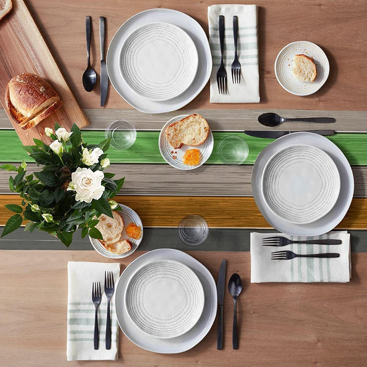Ombre Linen Table Runner Featuring Elegant Gradient Design For Stylish Home Decor