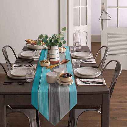 Ombre Linen Table Runner Featuring Elegant Gradient Design For Stylish Home Decor