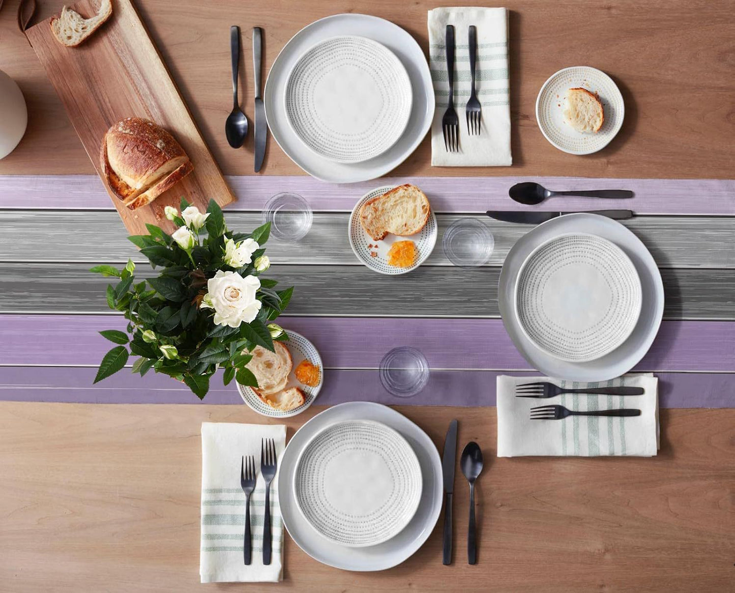 Ombre Linen Table Runner Featuring Elegant Gradient Design For Stylish Home Decor