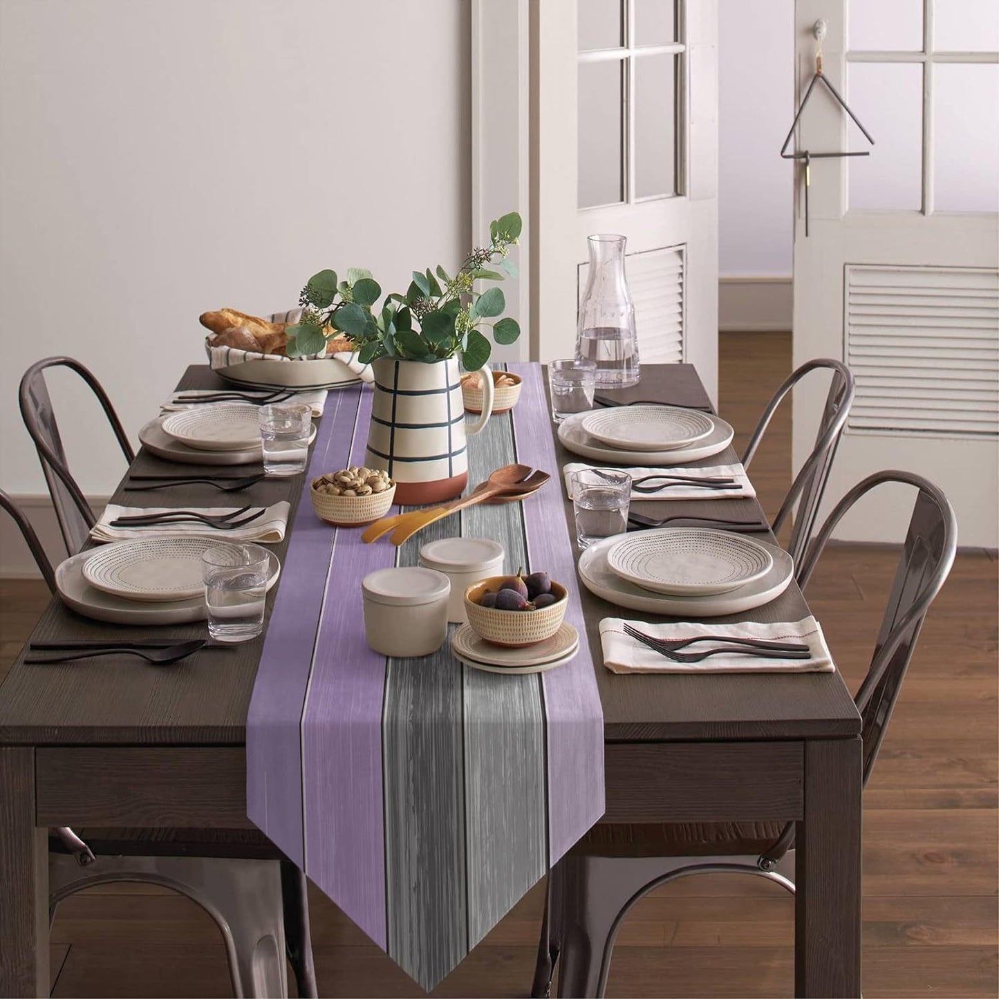 Ombre Linen Table Runner Featuring Elegant Gradient Design For Stylish Home Decor