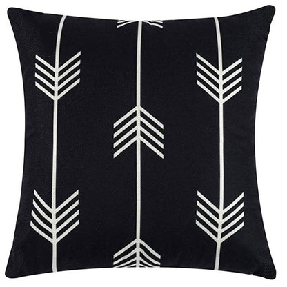 Geometric Pattern Decorative Throw Pillow For Sofa And Bed, Modern Design Cushion In Neutral Colors