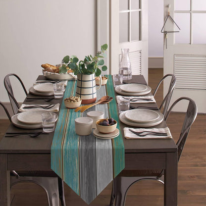 Ombre Linen Table Runner Featuring Elegant Gradient Design For Stylish Home Decor