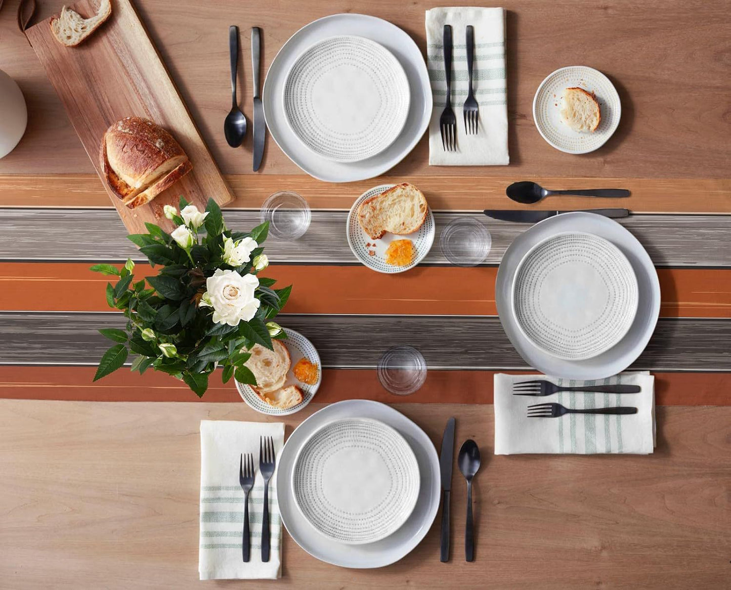 Ombre Linen Table Runner Featuring Elegant Gradient Design For Stylish Home Decor