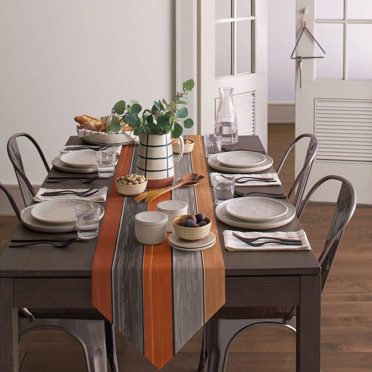 Ombre Linen Table Runner Featuring Elegant Gradient Design For Stylish Home Decor