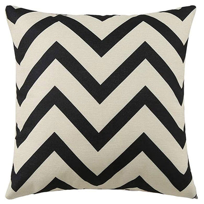 Geometric Pattern Decorative Throw Pillow For Sofa And Bed, Modern Design Cushion In Neutral Colors