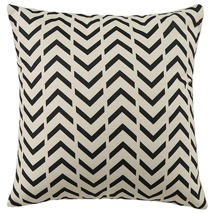 Geometric Pattern Decorative Throw Pillow For Sofa And Bed, Modern Design Cushion In Neutral Colors