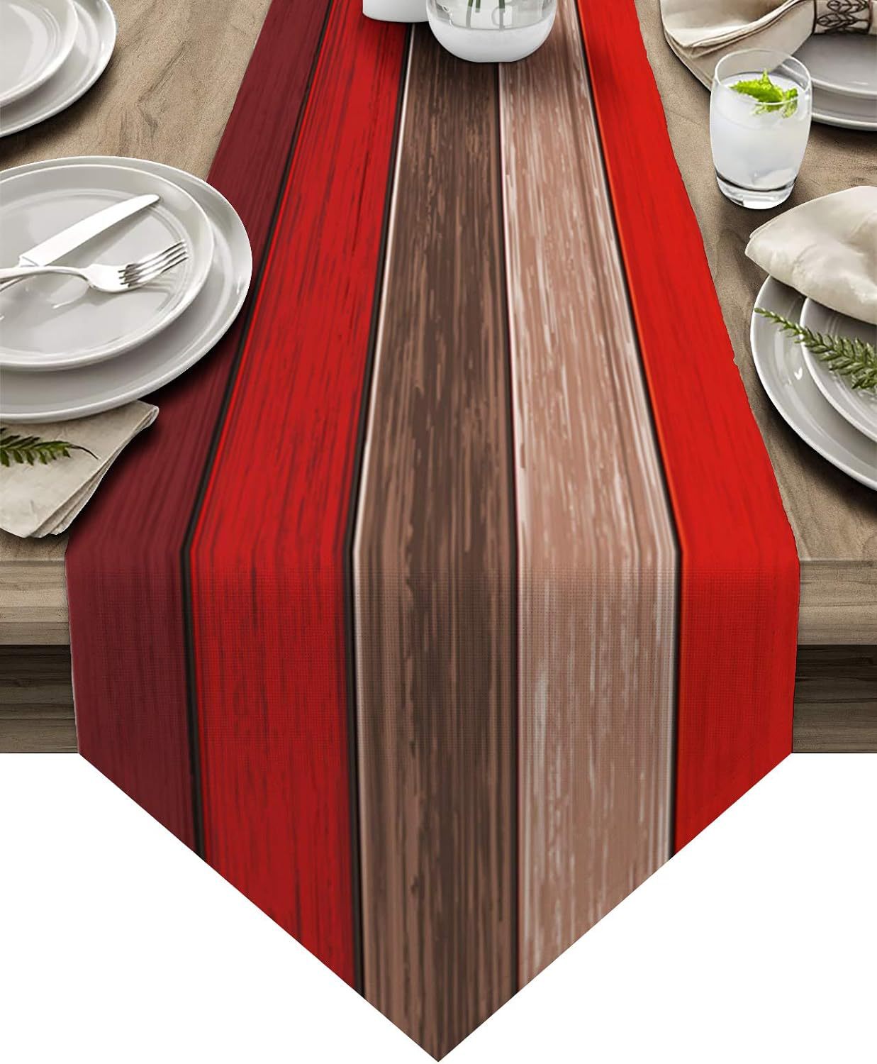 Ombre Linen Table Runner Featuring Elegant Gradient Design For Stylish Home Decor