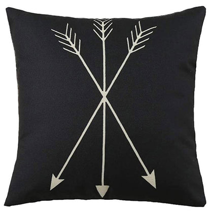 Geometric Pattern Decorative Throw Pillow For Sofa And Bed, Modern Design Cushion In Neutral Colors