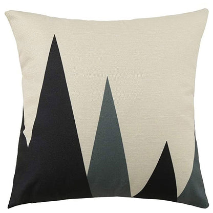 Geometric Pattern Decorative Throw Pillow For Sofa And Bed, Modern Design Cushion In Neutral Colors