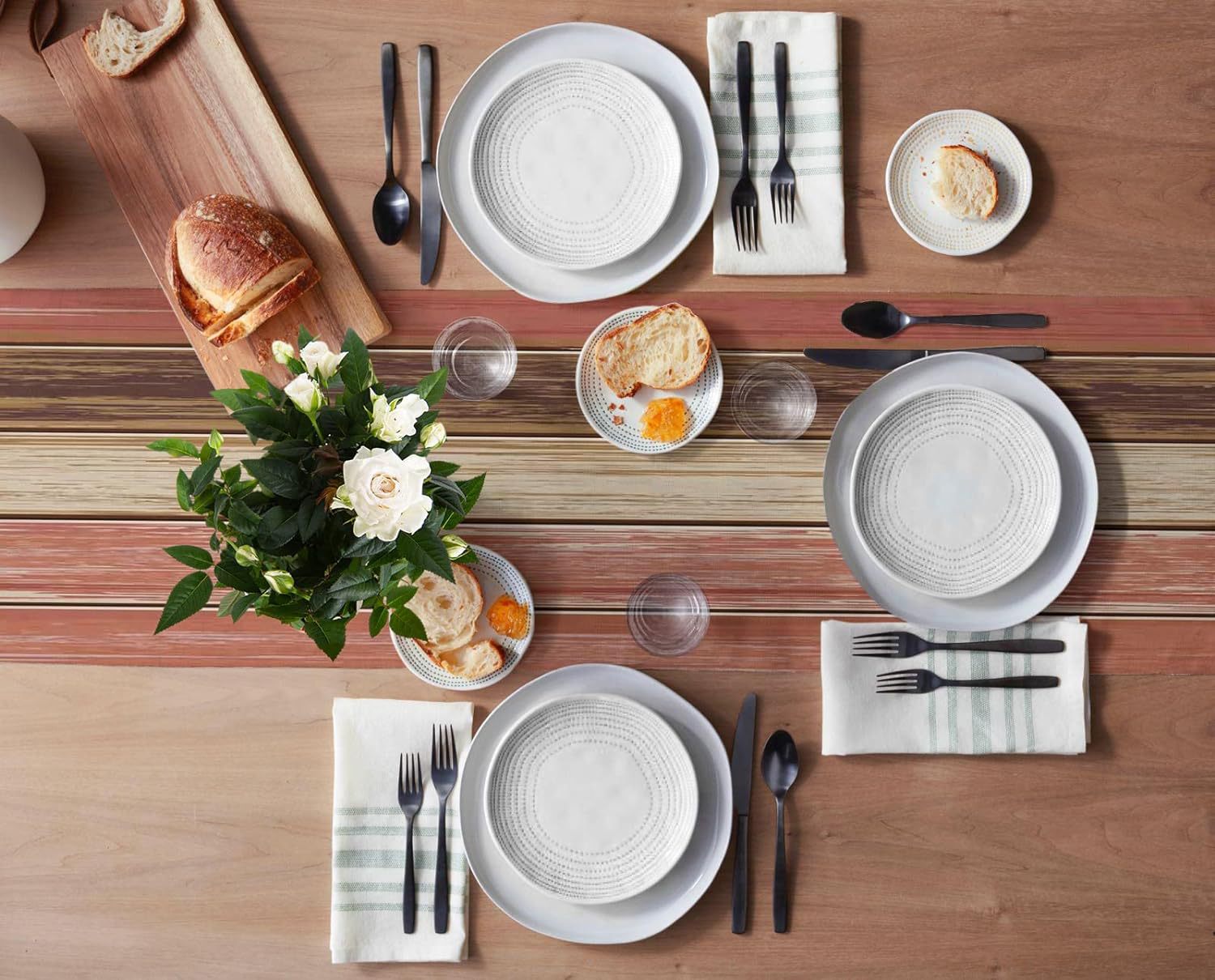 Ombre Linen Table Runner Featuring Elegant Gradient Design For Stylish Home Decor