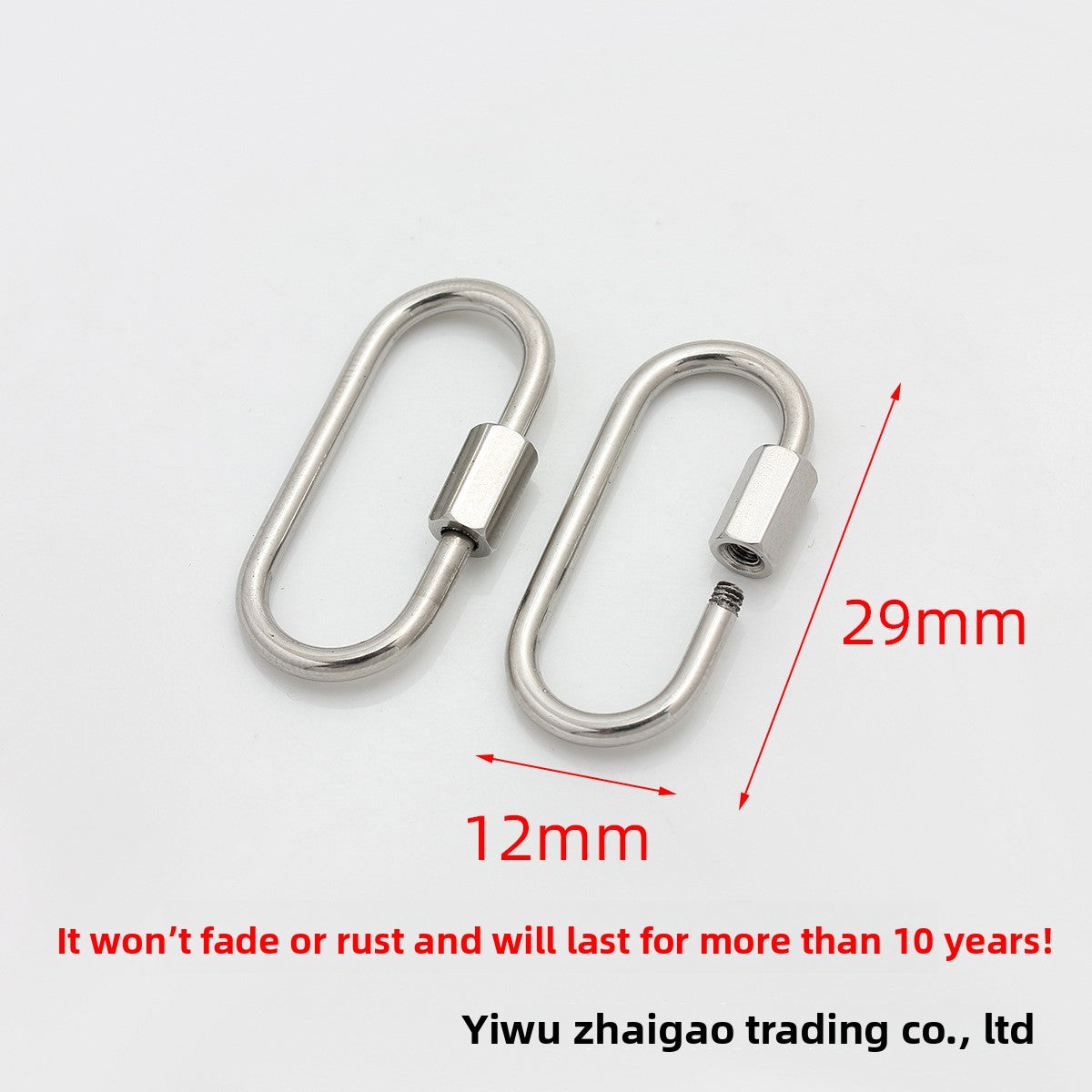 Oval Titanium Steel Love Charms Jewelry Accessories