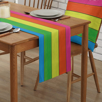 Ombre Linen Table Runner Featuring Elegant Gradient Design For Stylish Home Decor