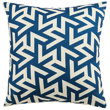 Geometric Pattern Decorative Throw Pillow For Sofa And Bed, Modern Design Cushion In Neutral Colors