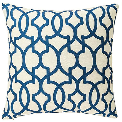 Geometric Pattern Decorative Throw Pillow For Sofa And Bed, Modern Design Cushion In Neutral Colors
