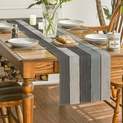 Ombre Linen Table Runner Featuring Elegant Gradient Design For Stylish Home Decor