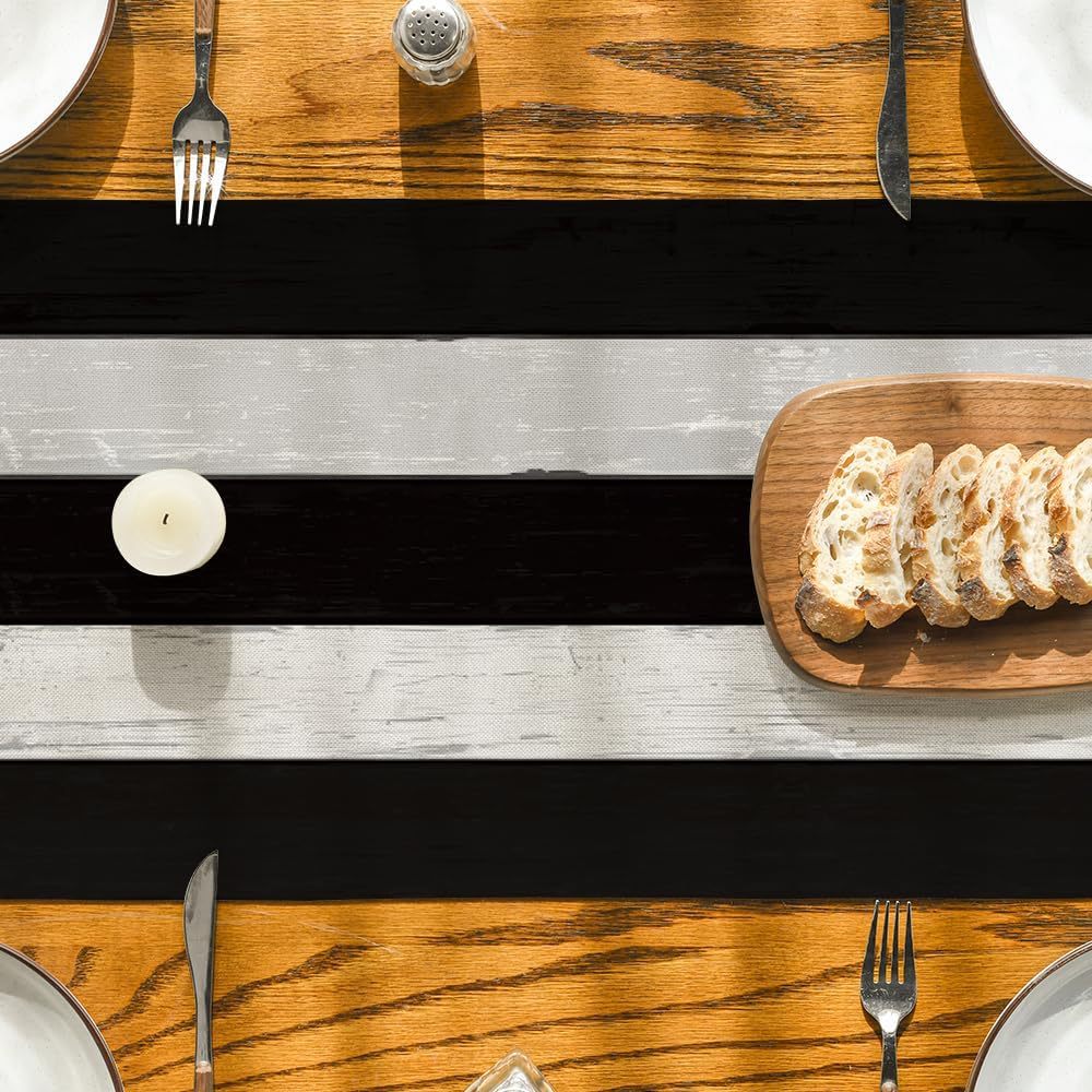 Ombre Linen Table Runner Featuring Elegant Gradient Design For Stylish Home Decor