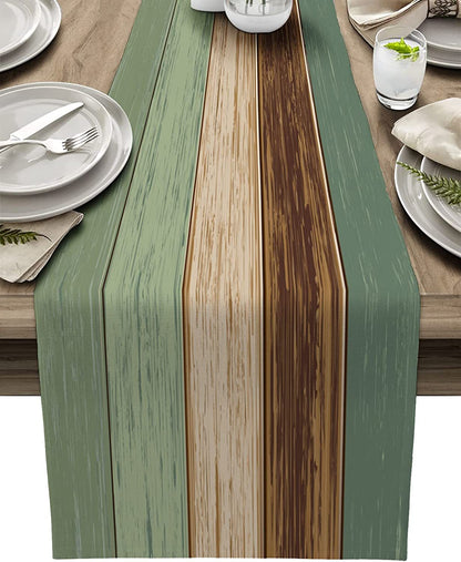 Ombre Linen Table Runner Featuring Elegant Gradient Design For Stylish Home Decor