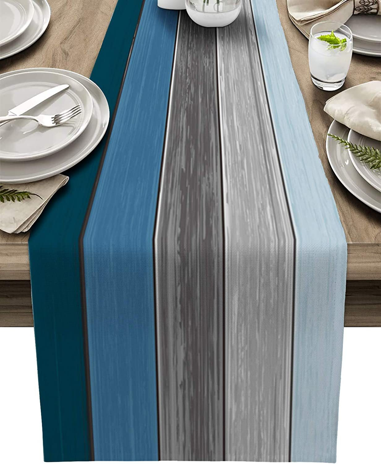 Ombre Linen Table Runner Featuring Elegant Gradient Design For Stylish Home Decor