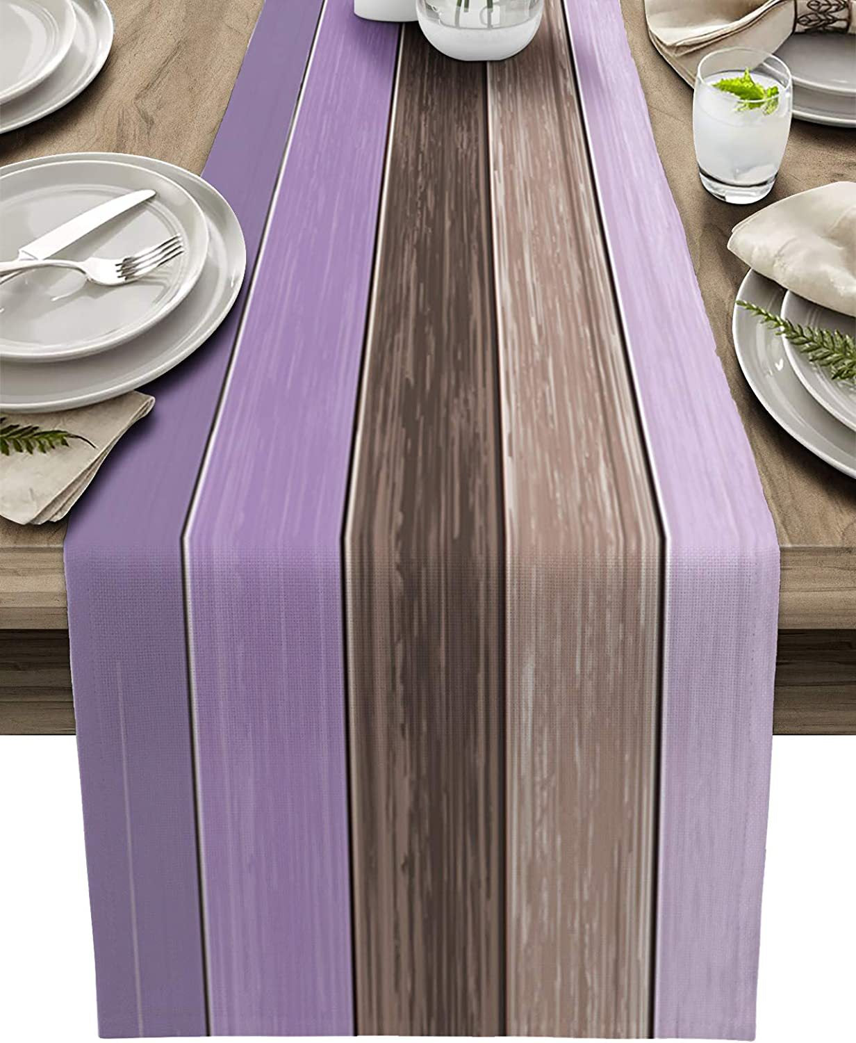 Ombre Linen Table Runner Featuring Elegant Gradient Design For Stylish Home Decor