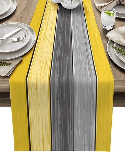 Ombre Linen Table Runner Featuring Elegant Gradient Design For Stylish Home Decor