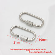 Titanium Steel Twist Buckle, 10*21mm, 1 Piece