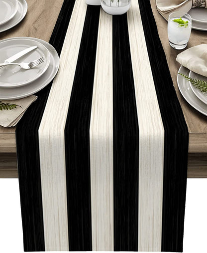 Ombre Linen Table Runner Featuring Elegant Gradient Design For Stylish Home Decor