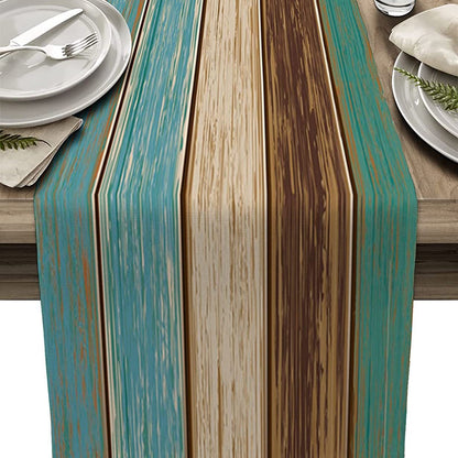 Ombre Linen Table Runner Featuring Elegant Gradient Design For Stylish Home Decor
